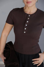 Black brown top