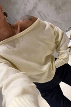 Off white / brown top