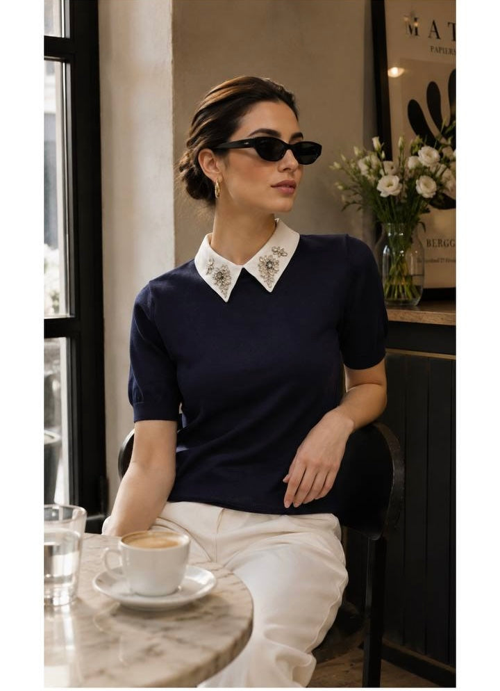 Navy top