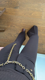 Brown black pants