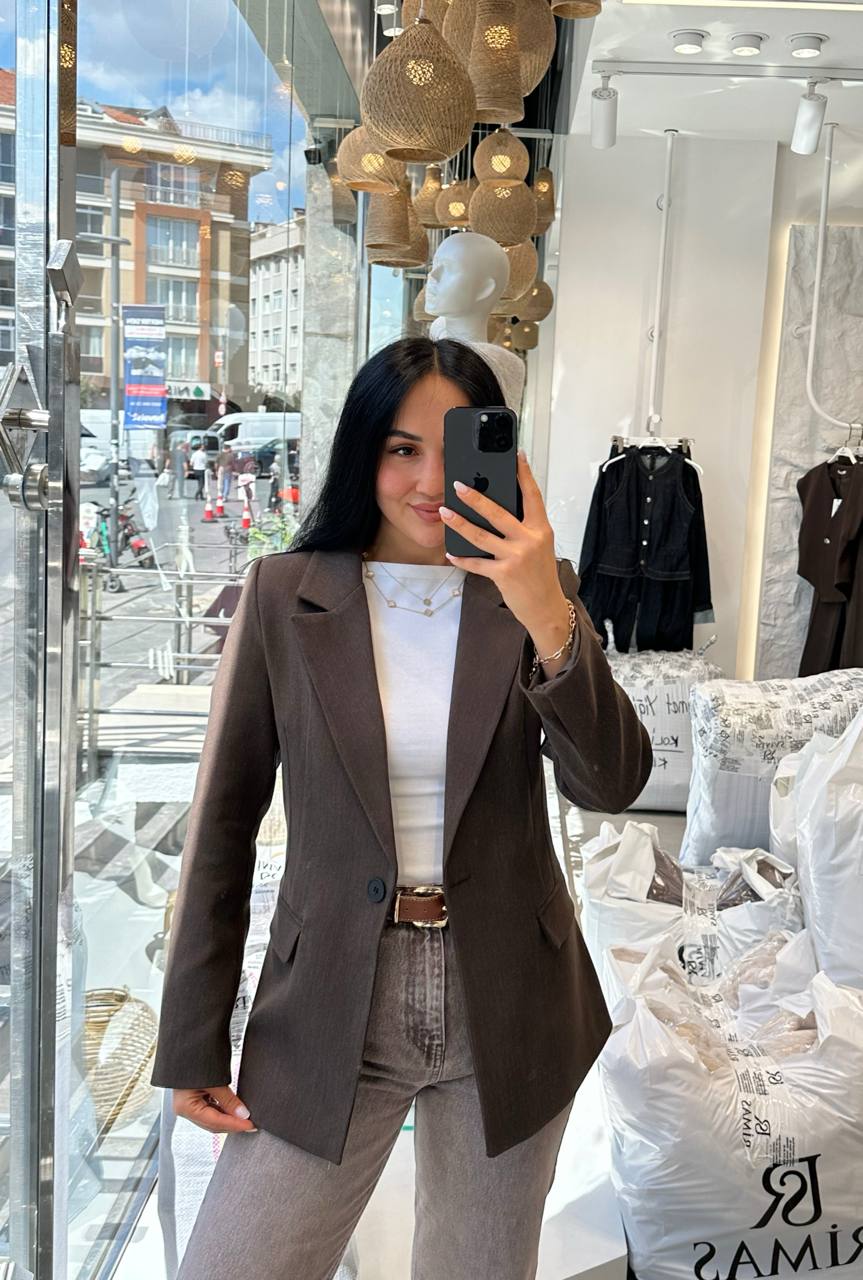 Brown blazer
