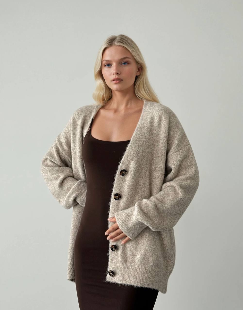 Grey cardigan