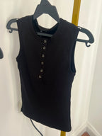 White Black Blue top
