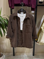 Olive green / brown shirt