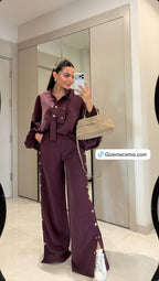 Burgundy set