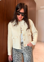 White cardigan