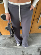 Beige grey pants
