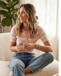 Multi color top