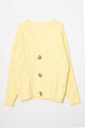 Yellow cardigan