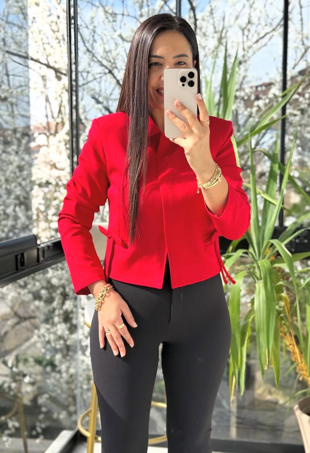 Red Beige blazer