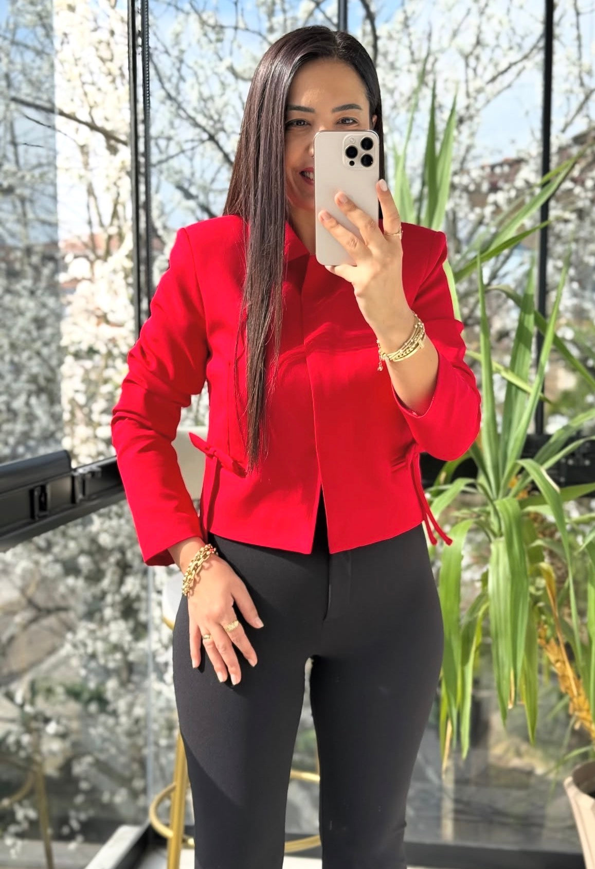 Red Beige blazer