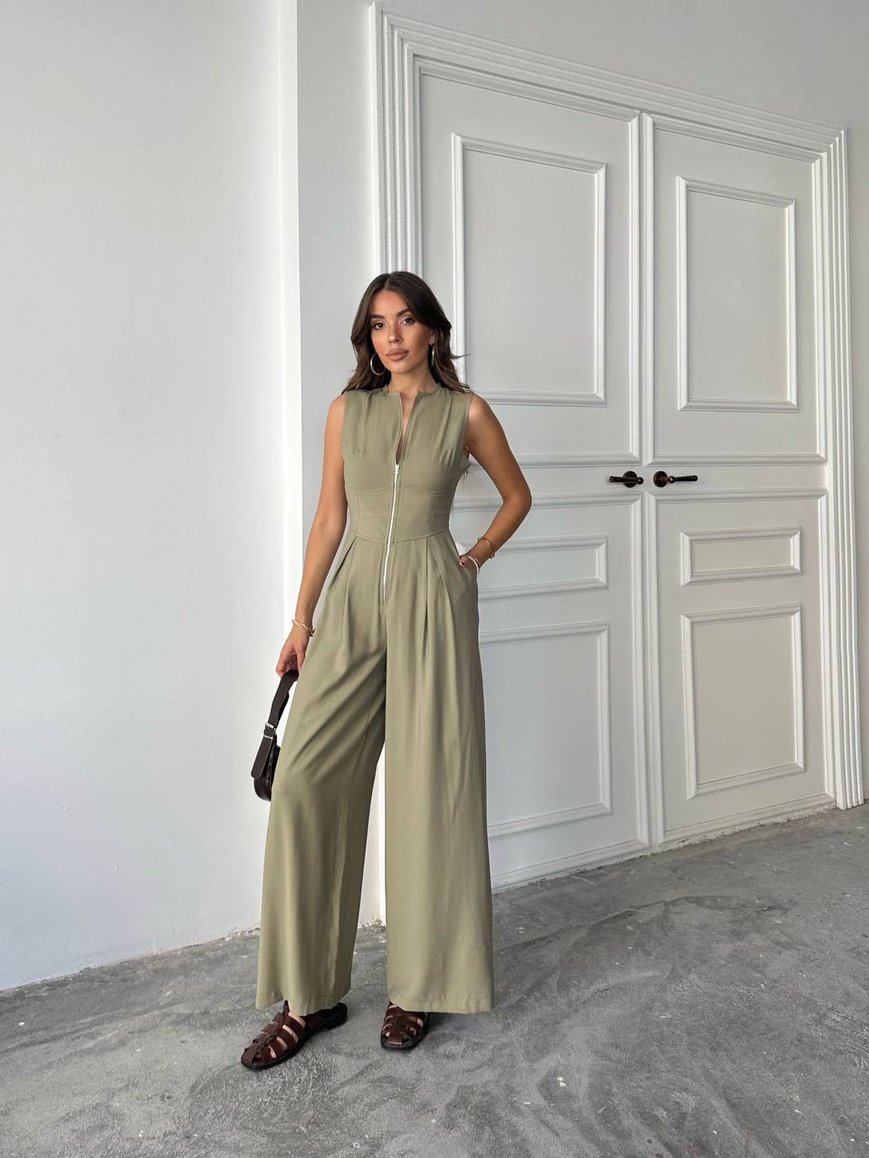 Olive green jumpsuit