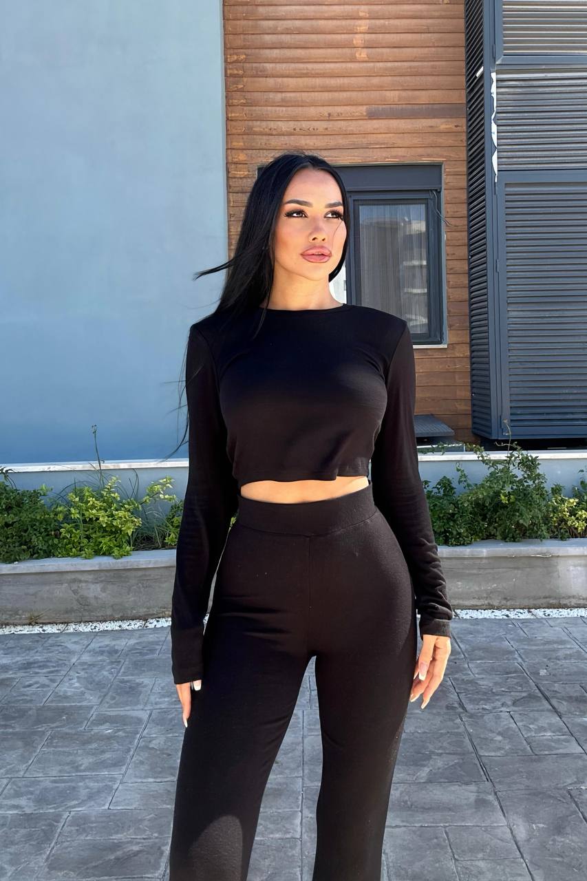 Black cotton set