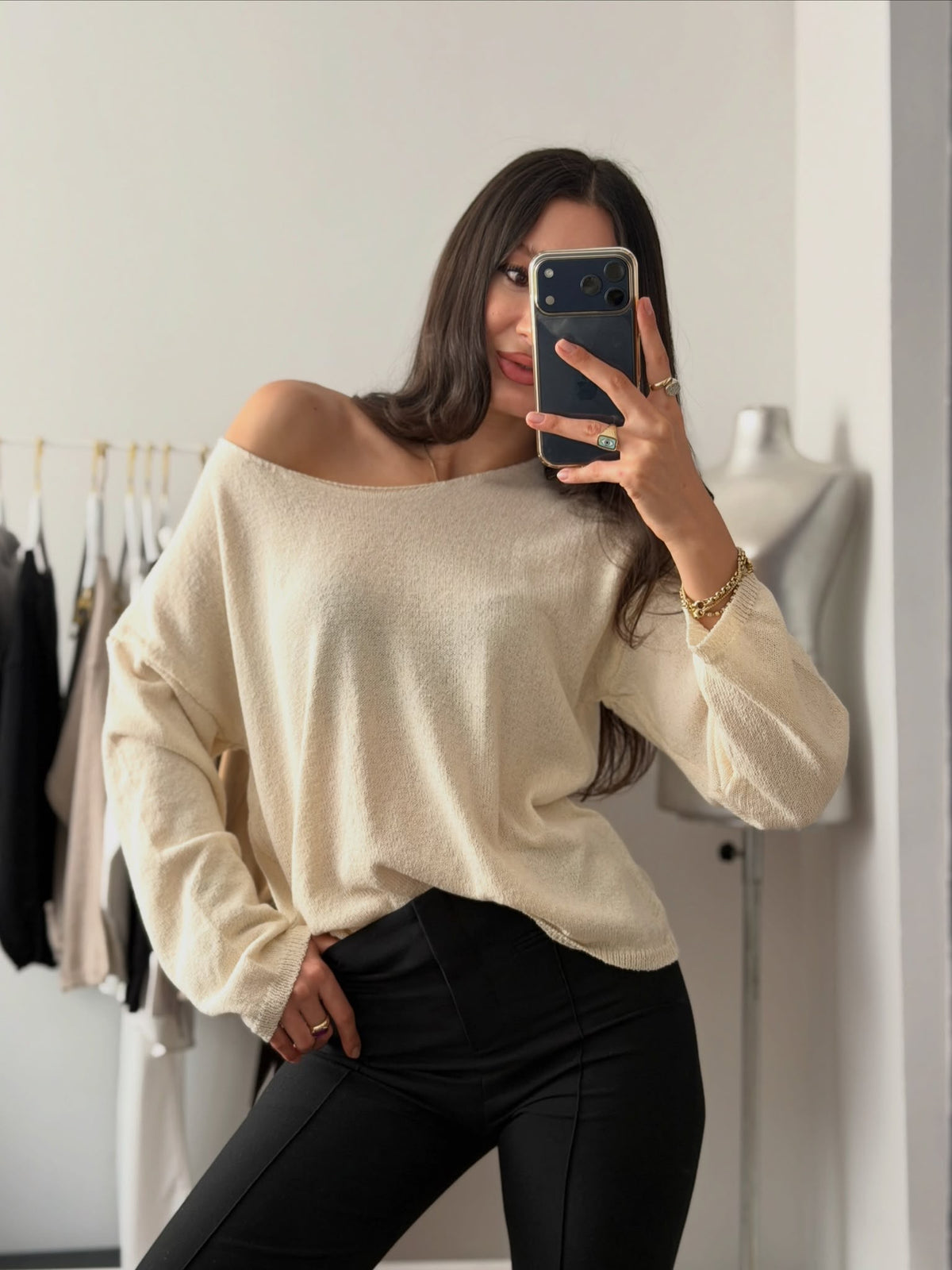 Beige top