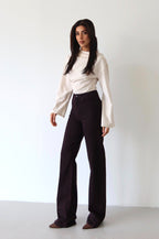 Burgundy brown jeans