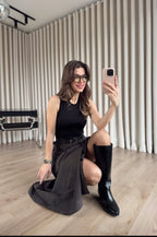 Black brown dress