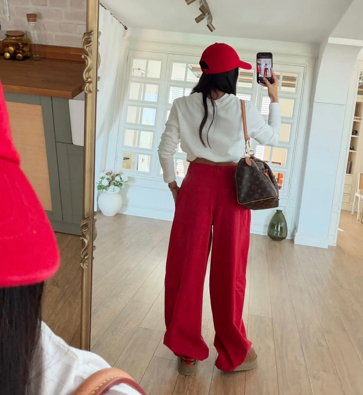Red pants