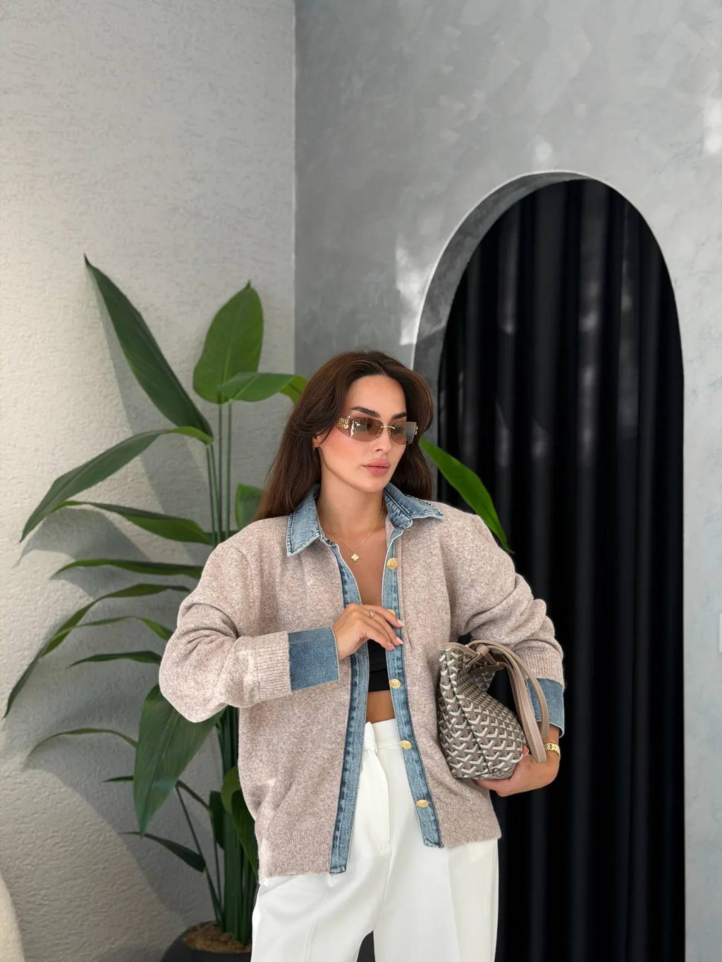Beige cardigan