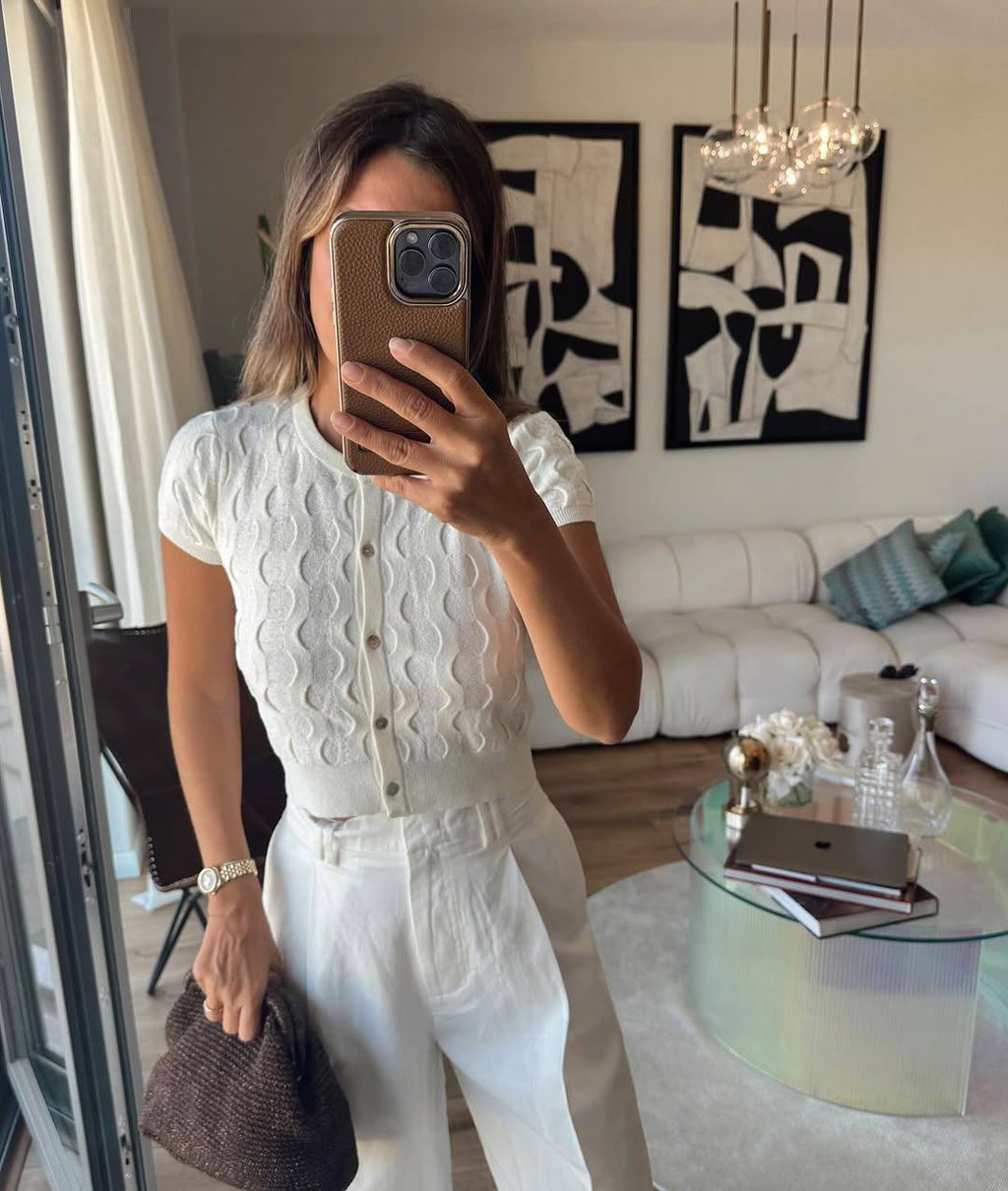 Black white top