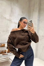 Off white / brown top