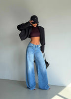 Wide leg jeans