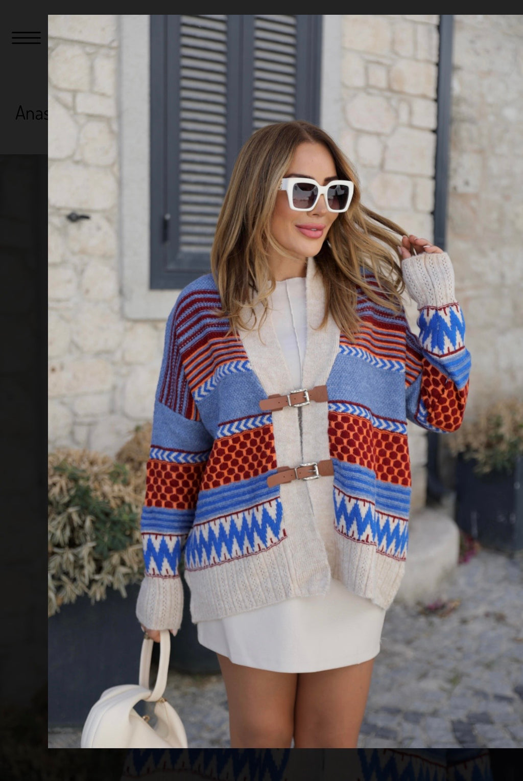 Colorful cardigan
