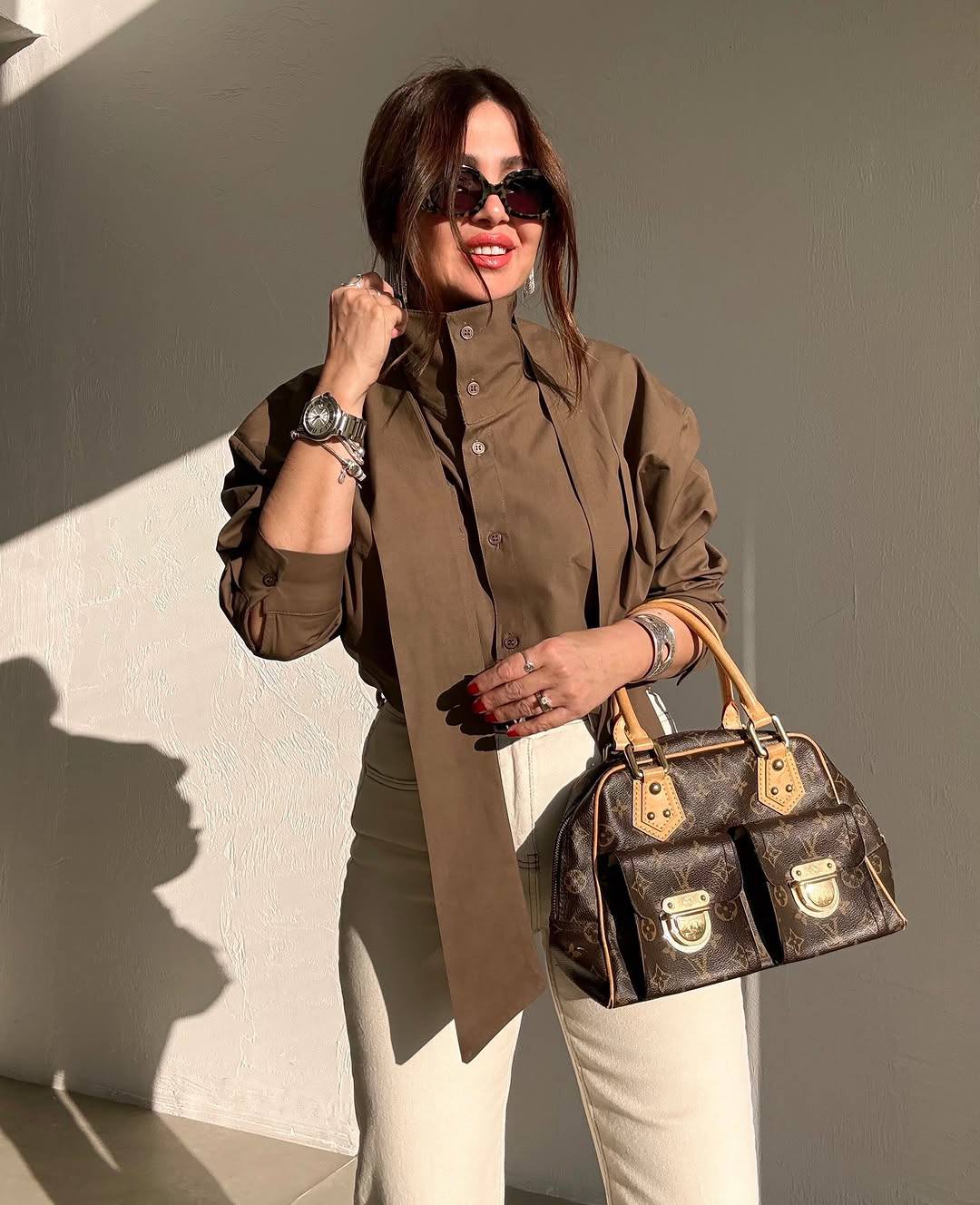 Brown shirt