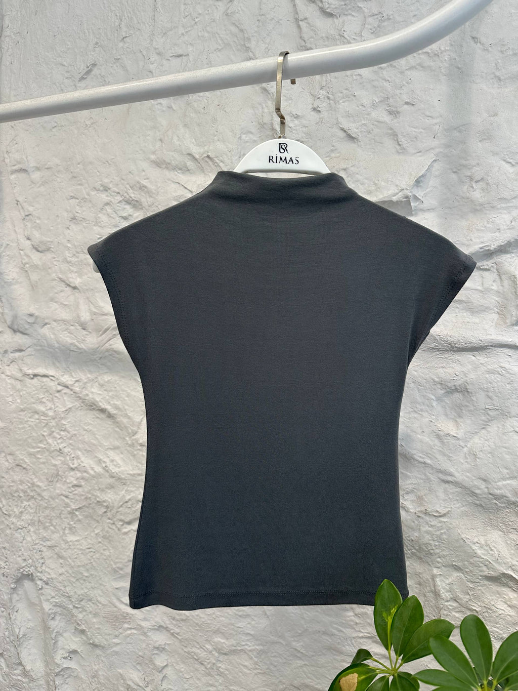 Beige Red Olive green top