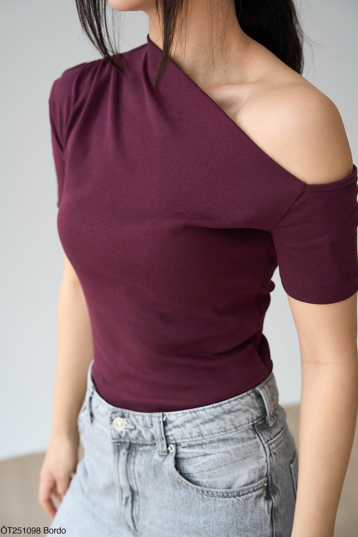 Burgundy top