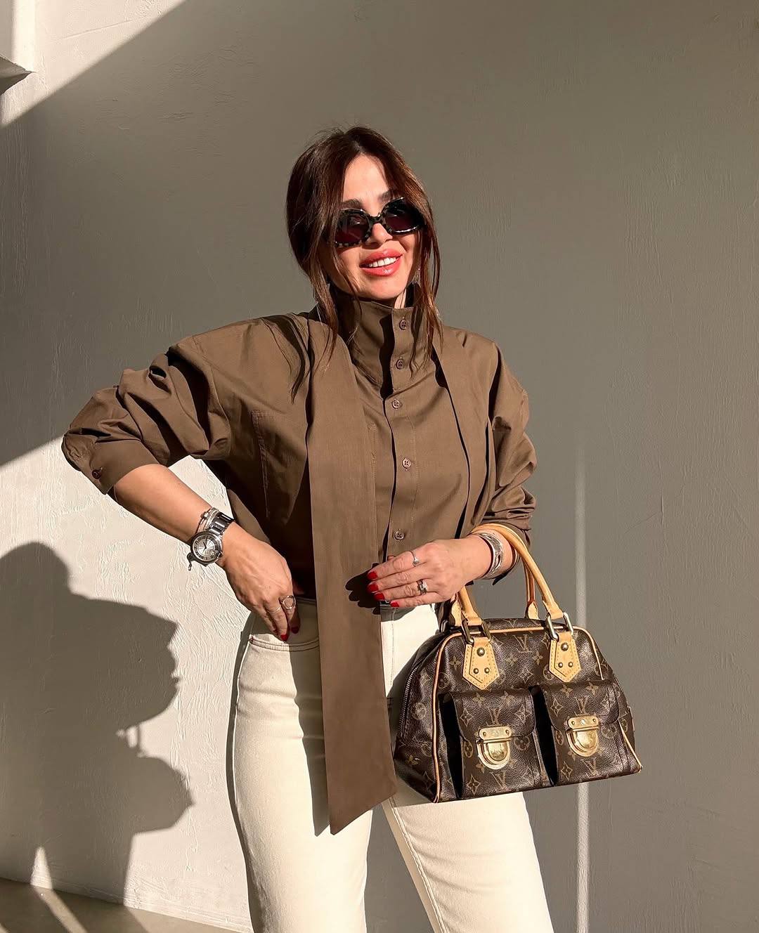 Brown shirt