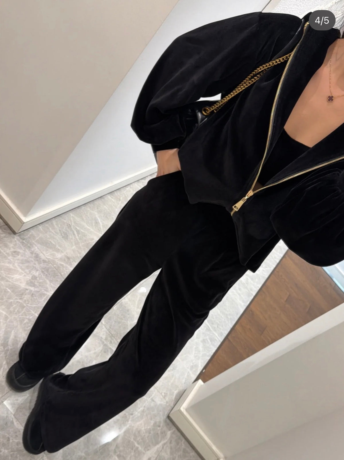 Black Velvet set