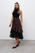 Brown skirt