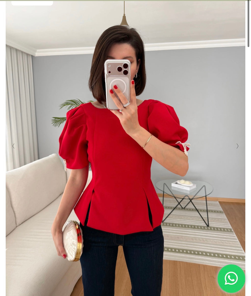 Red/Black top