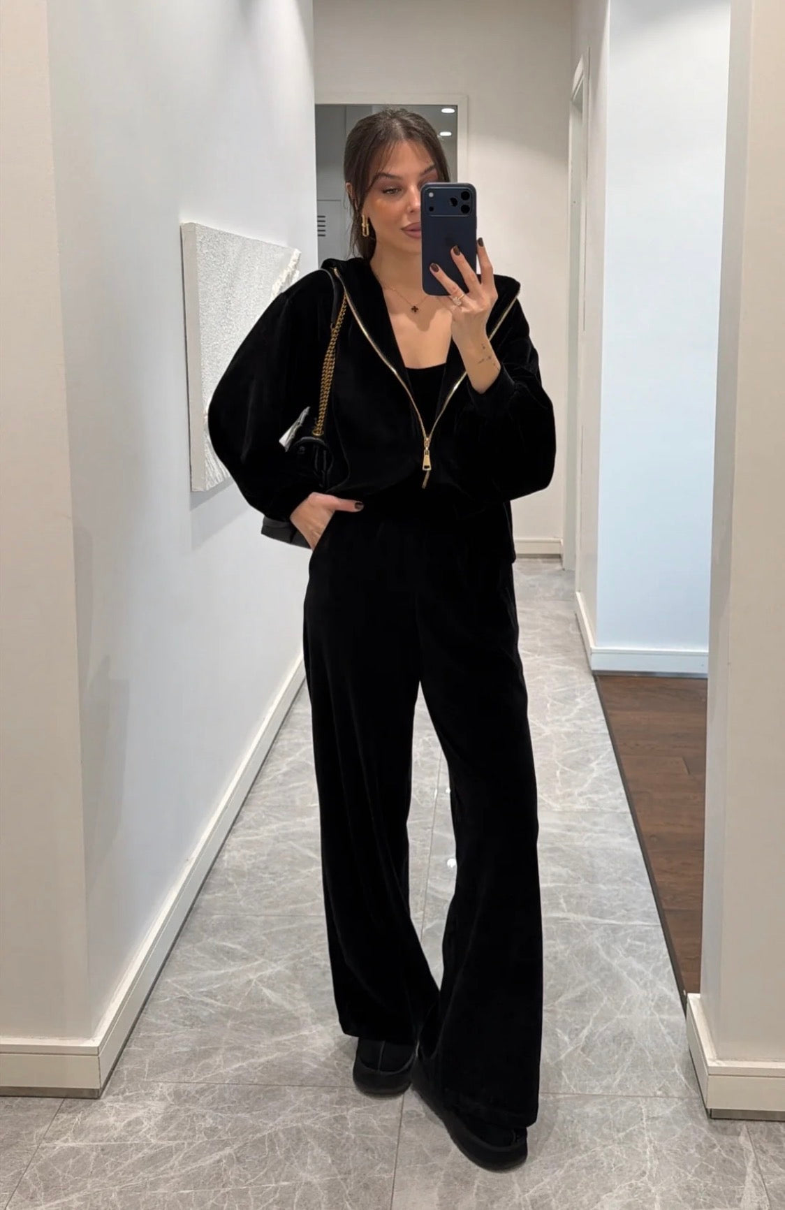 Black Velvet set