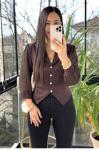 Red/brown top