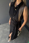 Orange / Black dress