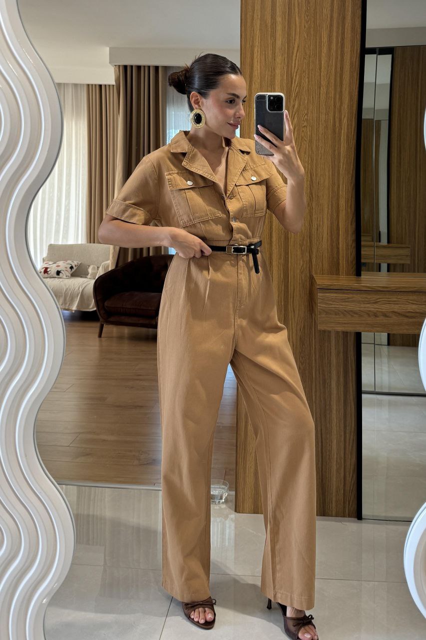 Camel jumpsuit