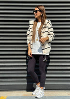 Black white cardigan