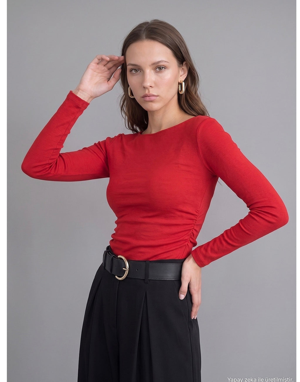 Red/ Blue/ burgundy top