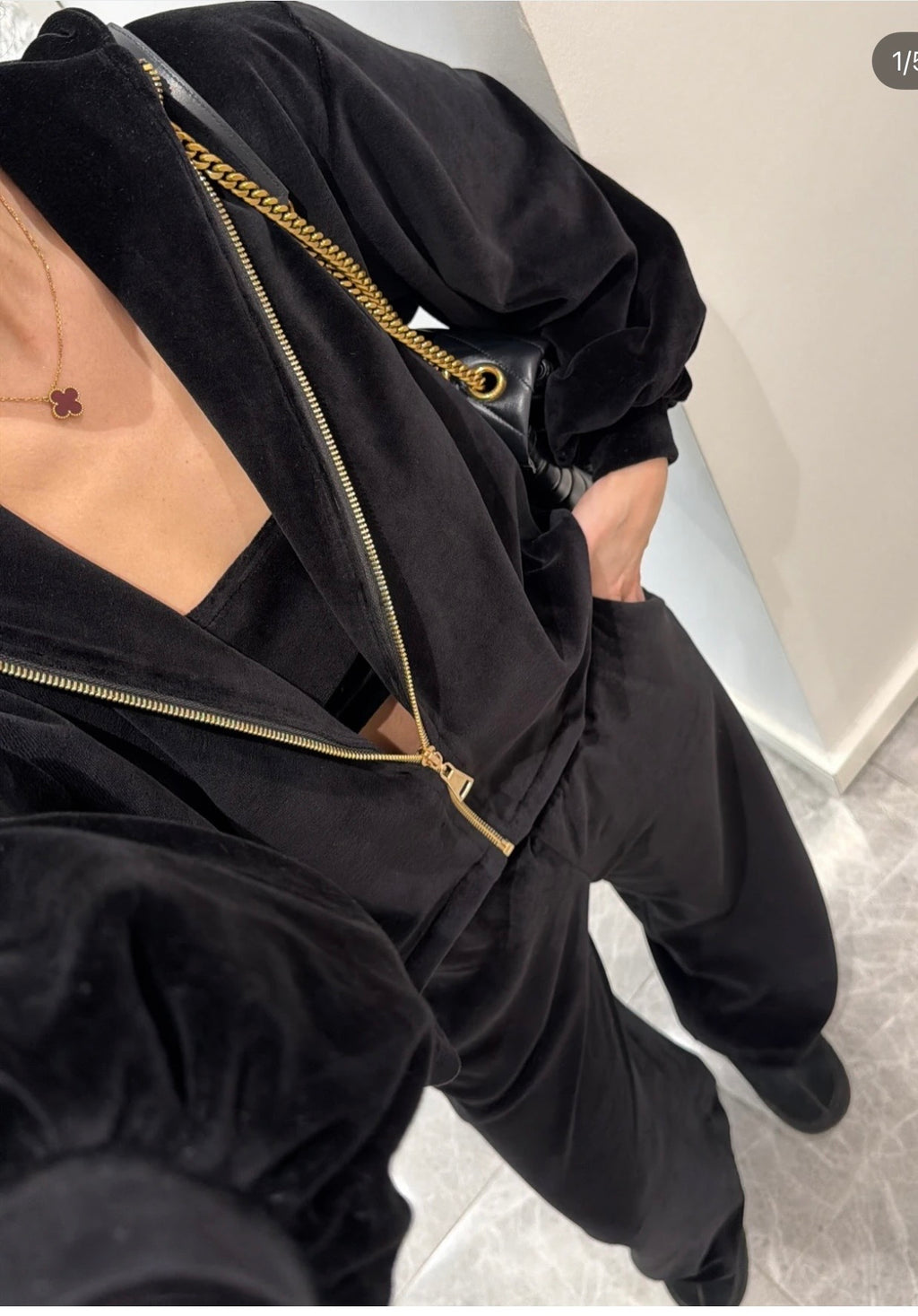 Black Velvet set