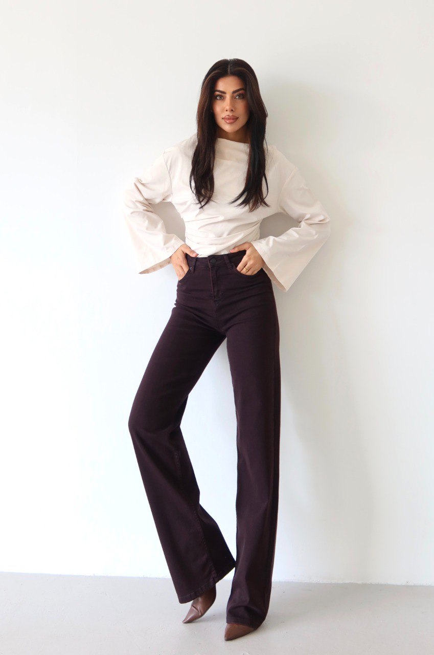 Burgundy brown jeans