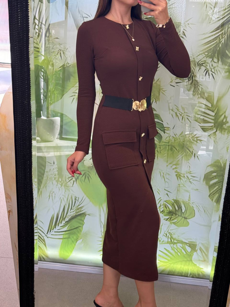 Brown dress