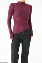 Burgundy top