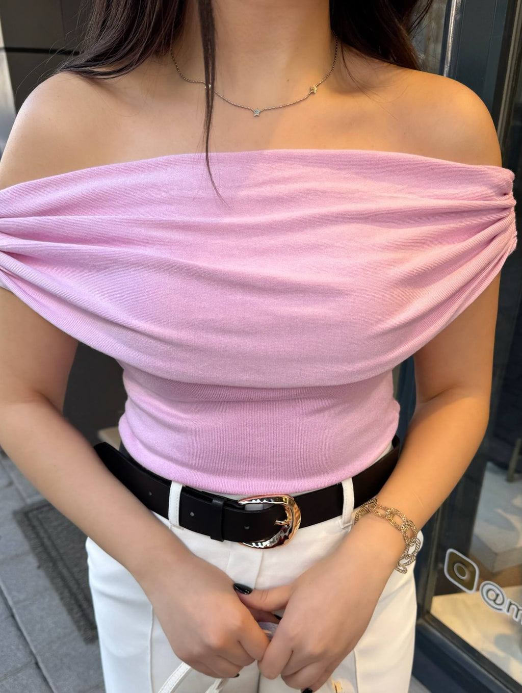 Yellow Mint Pink top