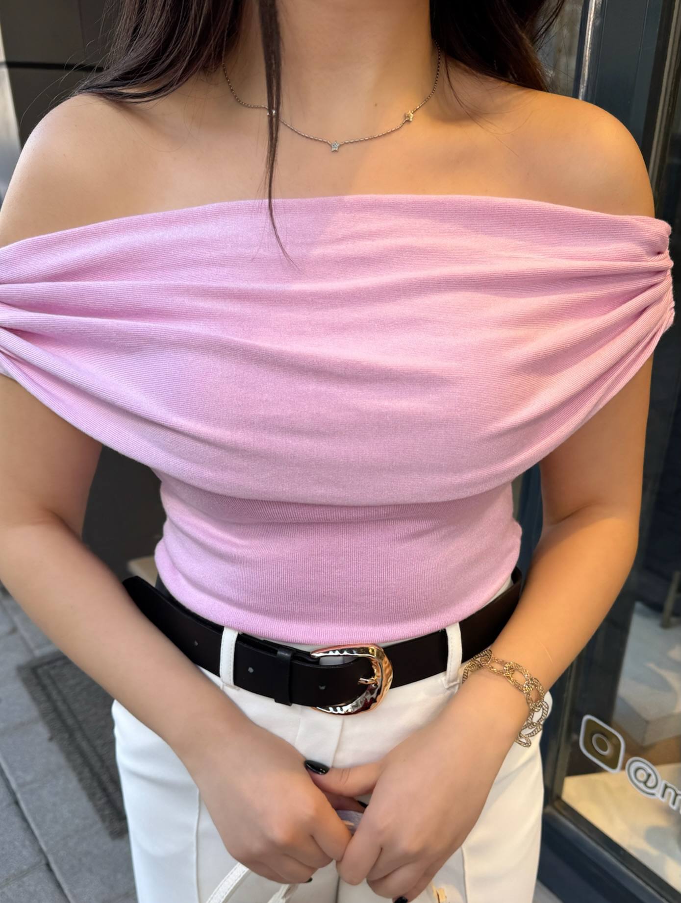 Yellow Mint Pink top