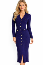 ‏Blue navy dress