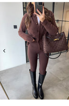 Brown cardigan