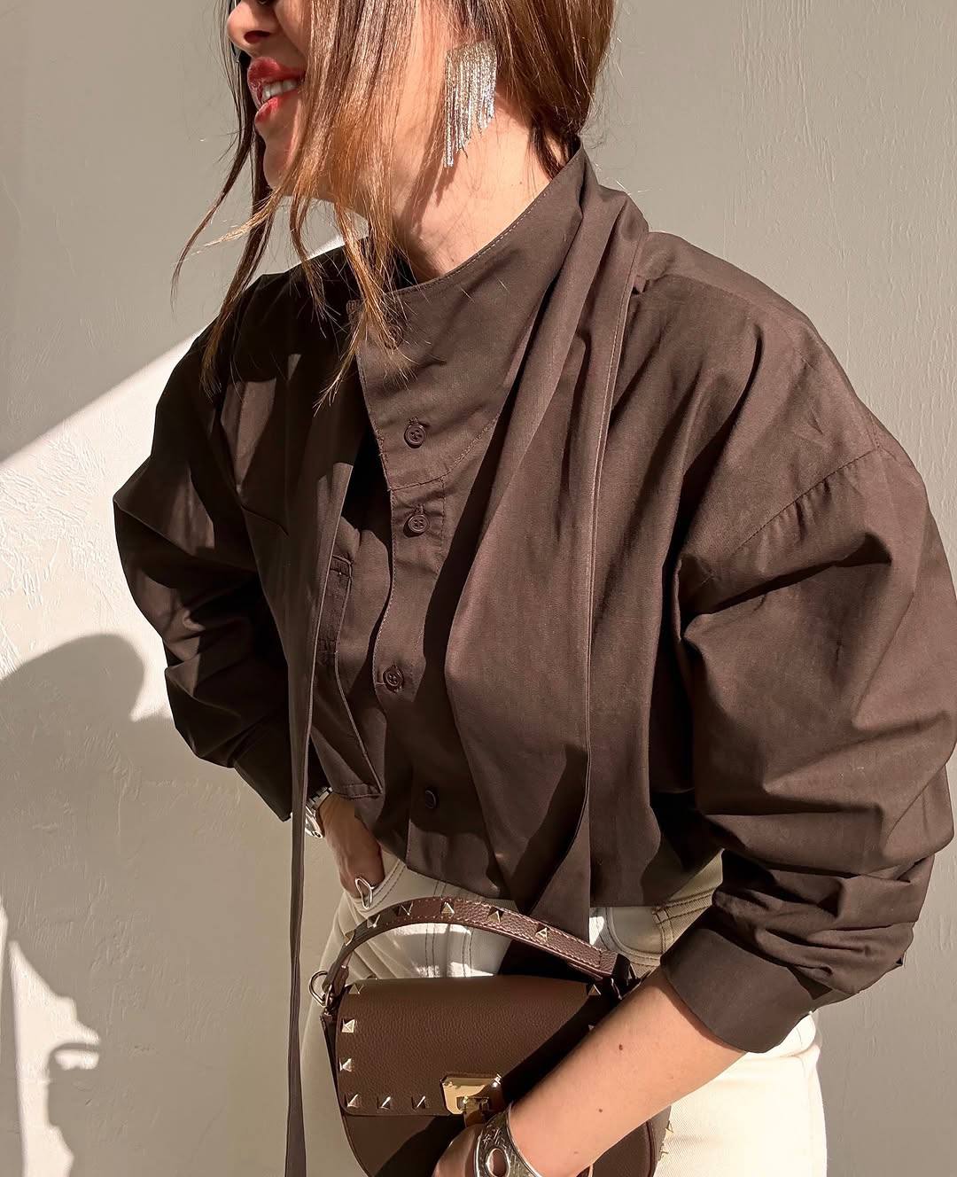Brown shirt