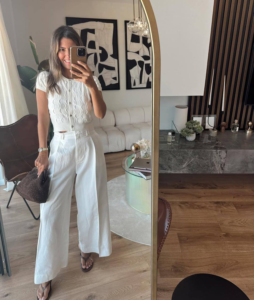 Black white top