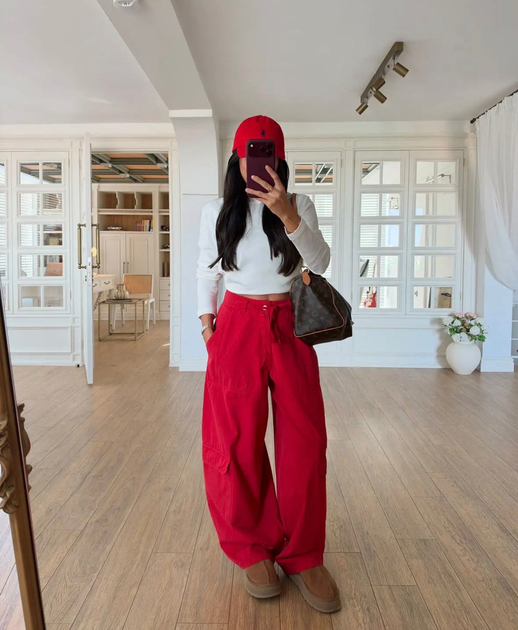 Red pants